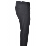 Dondup - Trousers with Tapered Leg and Welt Pockets - Blue - Trousers - Luxury Exclusive Collection