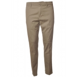 Dondup - Trousers with Tapered Leg and Welt Pockets - Sand - Trousers - Luxury Exclusive Collection