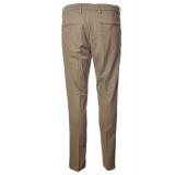 Dondup - Trousers with Tapered Leg and Welt Pockets - Sand - Trousers - Luxury Exclusive Collection