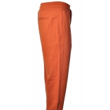 Dondup - Pantalone Felpato con Gamba Affusolata - Arancione - Pantalone - Luxury Exclusive Collection