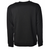 Dondup - Long-Sleeved Crewneck with Logo - Black - Sweatshirt - Luxury Exclusive Collection