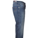Dondup - Jeans Modello Brighton a Vita Morbida - Blue Jeans - Pantalone - Luxury Exclusive Collection
