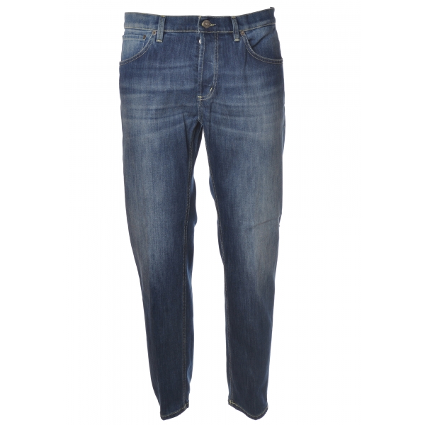 Dondup - Regular-Waisted Jeans Model Brighton - Blue Denim - Trousers - Luxury Exclusive Collection