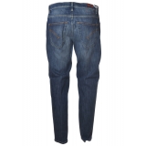 Dondup - Regular-Waisted Jeans Model Brighton - Blue Denim - Trousers - Luxury Exclusive Collection