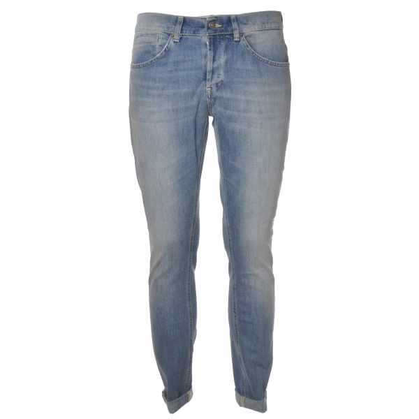 Dondup - Regular-Waisted Jeans Model George - Light Blue - Trousers - Luxury Exclusive Collection