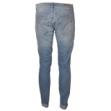 Dondup - Regular-Waisted Jeans Model George - Light Blue - Trousers - Luxury Exclusive Collection