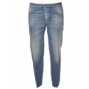 Dondup - Jeans Modello Brighton a Vita Morbida - Light Blue - Pantalone - Luxury Exclusive Collection