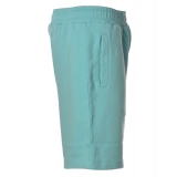 Dondup - Bermuda Felpato con Gamba Morbida - Azzurro - Pantalone - Luxury Exclusive Collection