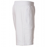 Dondup - Bermuda Felpato con Gamba Morbida - Bianco - Pantalone - Luxury Exclusive Collection