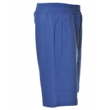 Dondup - Bermuda Felpato con Gamba Morbida - Royal Blue - Pantalone - Luxury Exclusive Collection