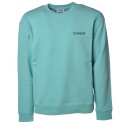 Dondup - Long-Sleeved Crewneck with Logo - Blue Tiffany - Sweatshirt - Luxury Exclusive Collection