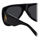 The Attico - The Attico Edie Aviator Sunglasses in Black - Sunglasses - Official