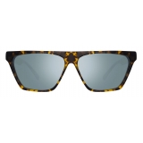 The Attico - The Attico Erin Flat Top Sunglasses in Tortoiseshell - Sunglasses - Official