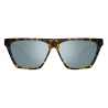 The Attico - The Attico Erin Occhiali da Sole Flat Top in Tartaruga - Occhiali da Sole - Official