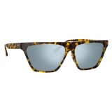 The Attico - The Attico Erin Flat Top Sunglasses in Tortoiseshell - Sunglasses - Official