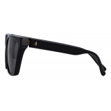 The Attico - The Attico Erin Flat Top Sunglasses in Black - Sunglasses - Official