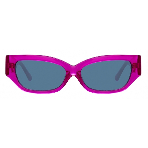 The Attico - The Attico Vanessa Cat Eye Sunglasses in Fucshia - Sunglasses - Official