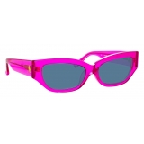 The Attico - The Attico Vanessa Cat Eye Sunglasses in Fucshia - Sunglasses - Official