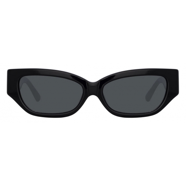The Attico - The Attico Vanessa Cat Eye Sunglasses in Black - Sunglasses - Official