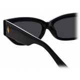 The Attico - The Attico Vanessa Cat Eye Sunglasses in Black - Sunglasses - Official