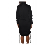 Dondup - Long-Sleeves Sheat Model Made of Mesh - Black - Dresses - Luxury Exclusive Collection