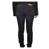 Dondup - Jeans a Vita Alta Modello Monroe - Blue Denim - Pantalone - Luxury Exclusive Collection