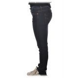 Dondup - Jeans a Vita Alta Modello Monroe - Blue Denim - Pantalone - Luxury Exclusive Collection