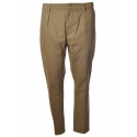 Dondup - Tyler Trousers with Welt Pockets on The Back - Sand - Trousers - Luxury Exclusive Collection