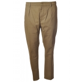 Dondup - Tyler Trousers with Welt Pockets on The Back - Sand - Trousers - Luxury Exclusive Collection