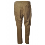 Dondup - Pantalone Tyler con Tasche a Filo sul Retro - Sabbia - Pantalone - Luxury Exclusive Collection