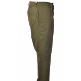 Dondup - Tyler Trousers with Welt Pockets on The Back - Khaki - Trousers - Luxury Exclusive Collection