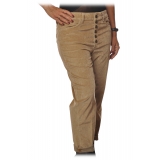 Dondup - Tyler Trousers with Welt Pockets on The Back - Sand - Trousers - Luxury Exclusive Collection