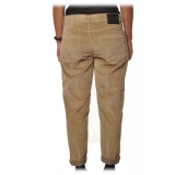 Dondup - Tyler Trousers with Welt Pockets on The Back - Sand - Trousers - Luxury Exclusive Collection