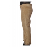 Dondup - Tyler Trousers with Welt Pockets on The Back - Sand - Trousers - Luxury Exclusive Collection
