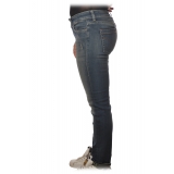 Dondup - Jeans a Vita Alta Modello Monroe - Blu Slavato - Pantalone - Luxury Exclusive Collection