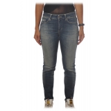 Dondup - High-Waisted Jeans Model Monroe - Washed Blue - Trousers - Luxury Exclusive Collection