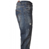 Dondup - Low Crotch Jeans Model Brighton - Denim Blue - Trousers - Luxury Exclusive Collection