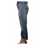 Dondup - Pantalone Koons in Tela Denim Slavata - Blue Denim - Pantalone - Luxury Exclusive Collection