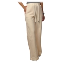 Dondup - Sporty Model Made of Fleece Cotton - Cream - Trousers - Luxury Exclusive Collection