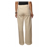 Dondup - Sporty Model Made of Fleece Cotton - Cream - Trousers - Luxury Exclusive Collection