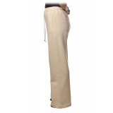 Dondup - Sporty Model Made of Fleece Cotton - Cream - Trousers - Luxury Exclusive Collection