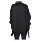 Dondup - Long-Sleeved Oversize Crewneck - Black - Sweatshirt - Luxury Exclusive Collection