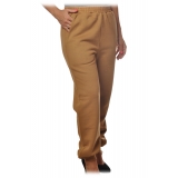 Dondup - Sporty Trousers with Logo on One Side - Sand - Trousers - Luxury Exclusive Collection