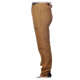 Dondup - Sporty Trousers with Logo on One Side - Sand - Trousers - Luxury Exclusive Collection