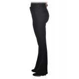 Dondup - Pantalone Modello Amelie in Tessuto Elasticizzato - Nero - Pantalone - Luxury Exclusive Collection