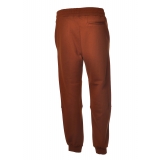 Dondup - Sporty Model with Logo in Contrasting Color - Brick - Trousers - Luxury Exclusive Collection