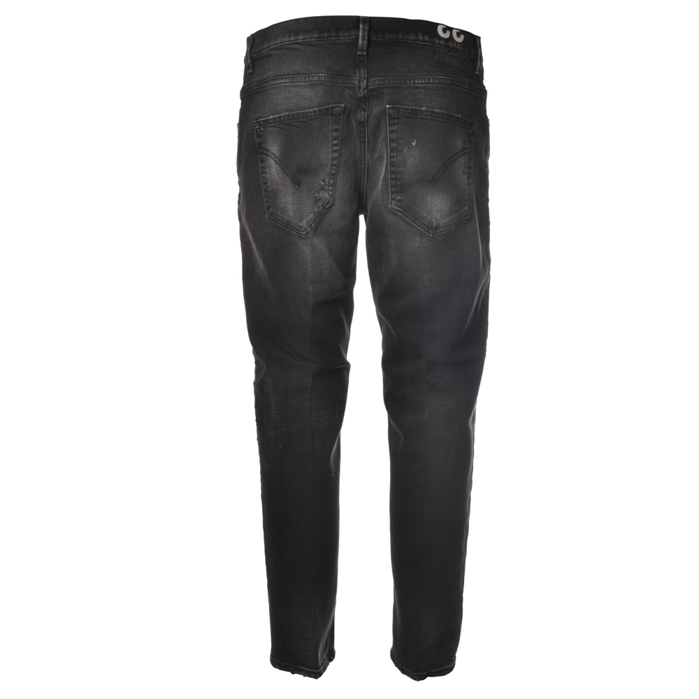 Dondup - Low Crotch Jeans Model Brighton in Denim - Black - Trousers ...
