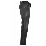 Dondup - Low Crotch Jeans Model Brighton in Denim - Black - Trousers - Luxury Exclusive Collection