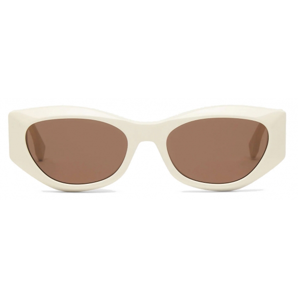 Fendi - Fendi V1 - Fendace Logo Sunglasses - White - Sunglasses - Fendi Eyewear