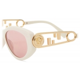 Fendi - Fendi V2 - Fendace Sunglasses - White - Sunglasses - Fendi Eyewear